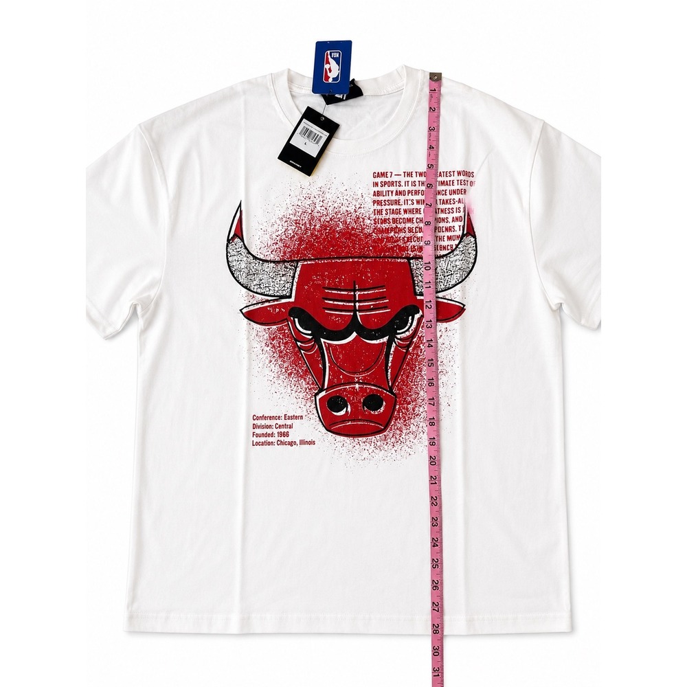 NBA Chicago Bulls Game 7 Graphic T-Shirt White Large Win Or Go Home Mens New - Picture 3 of 5